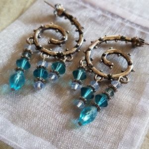 💐Spiral vine earrings